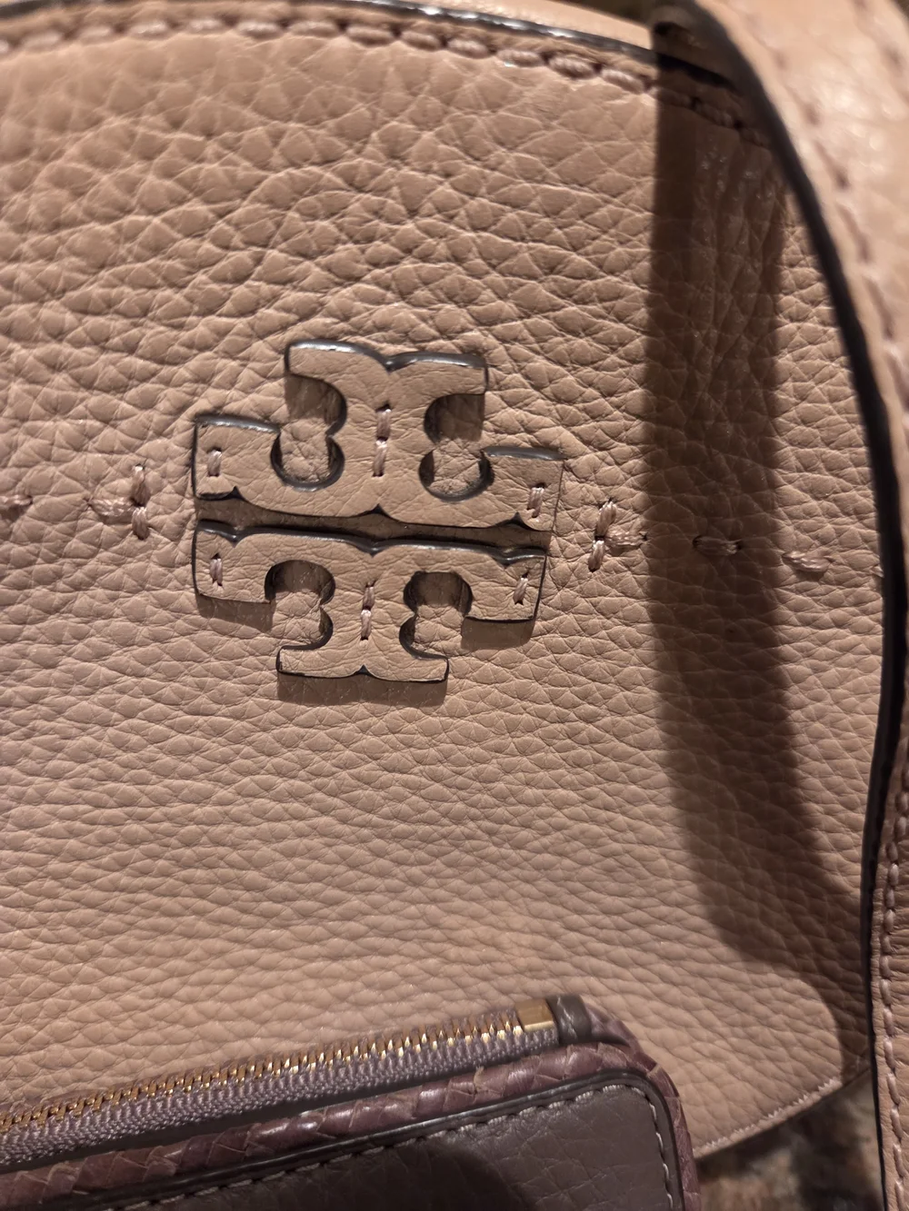 Tory Burch Tan Leather Mini Crossbody Bag with Tassel And Brown Wallett - Picture 2 of 10